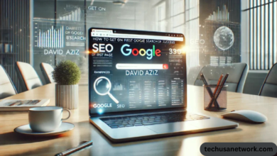 how to get on first page of google search david aziz