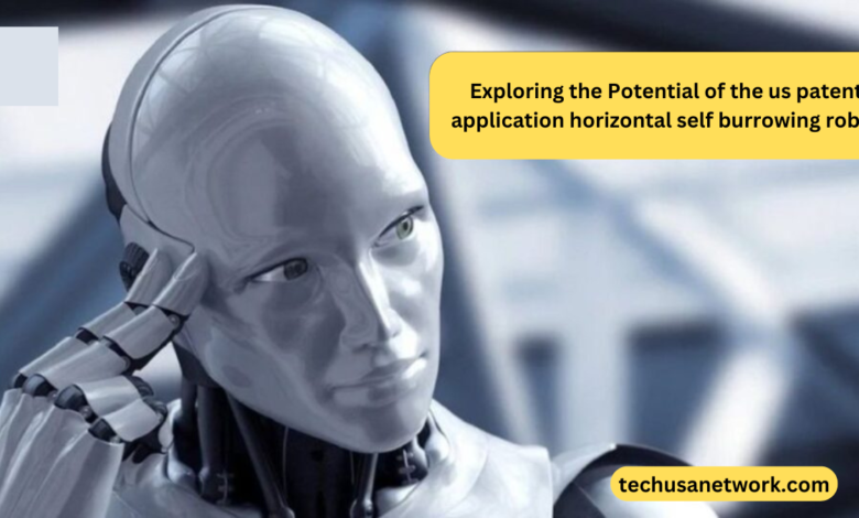 us patent application horizontal self burrowing robot