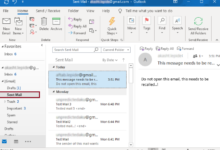 How to Recall an Email in Outlook