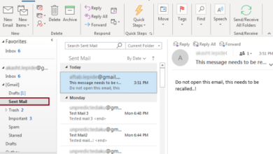 How to Recall an Email in Outlook