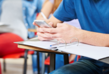 Cell Phones Permitted in the Cafeteria at School